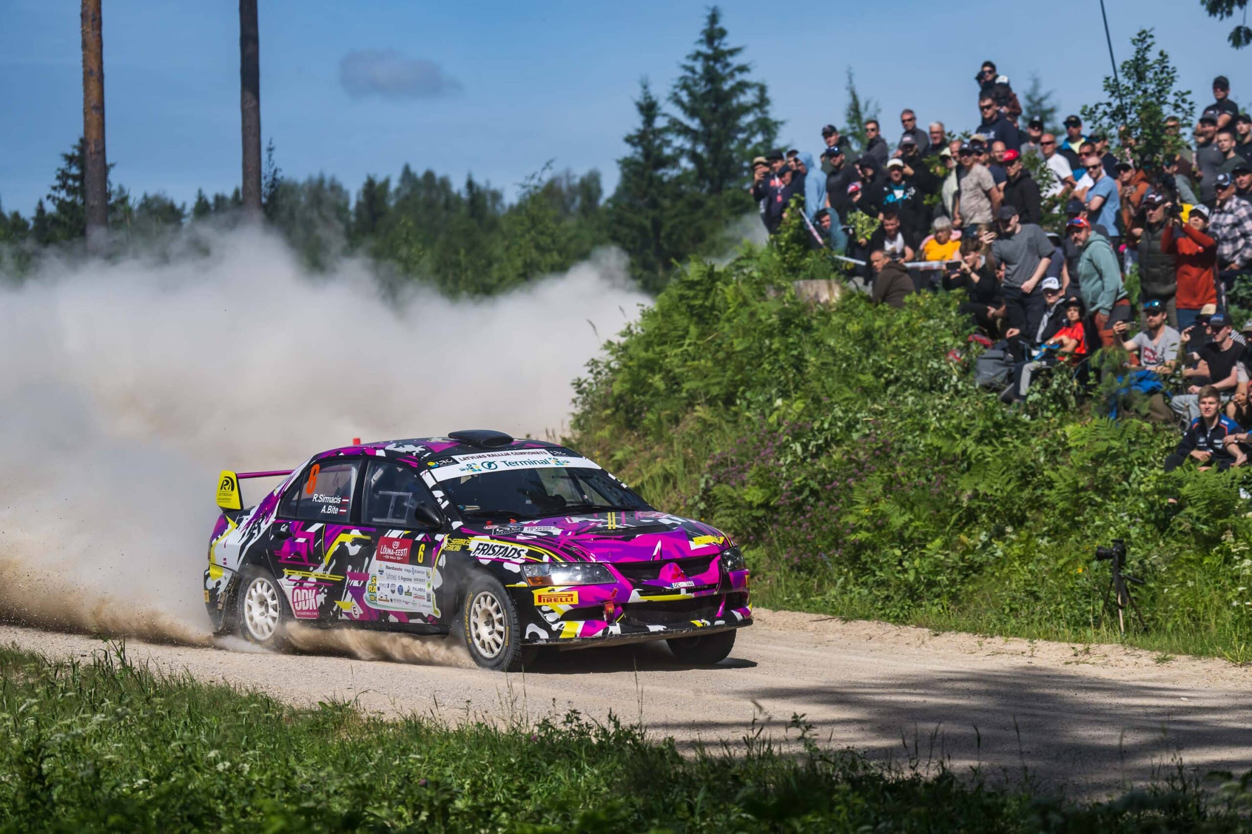 2025 07 06 F2 Rallijs Louna Eesti, Ralfs Sirmacis © Latvijas Rallija Čempionāts